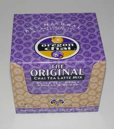 Oregon Chai Latte Mix Original packets case of 6/24 count MPN OC70024 - Click Image to Close